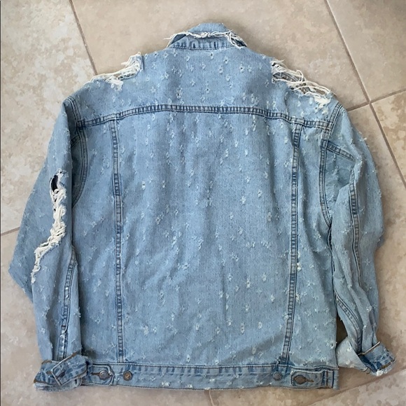 LF Carmar Distressed Oversized Denim Jacket - Picture 4 of 4